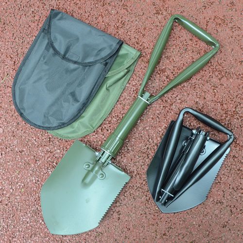 户外野营用具大号工兵铲多功能工兵铲子三折叠工兵铲铁铲